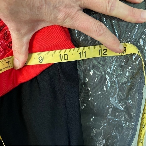 Revolution Dancewear "Lose Yourself to Dance" costume red & black sequins, MC. - Picture 9 of 16